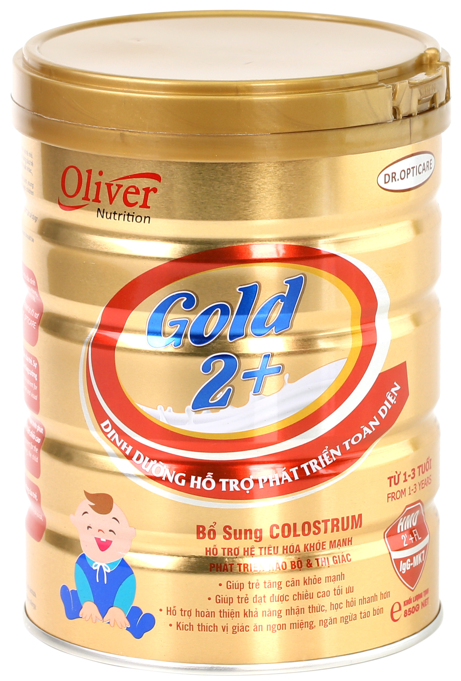 [HCM]Sữa bột Oliver Gold 2+ 800g (cho trẻ từ 1-3 tuổi) - FreeShip Max - LOHAMART