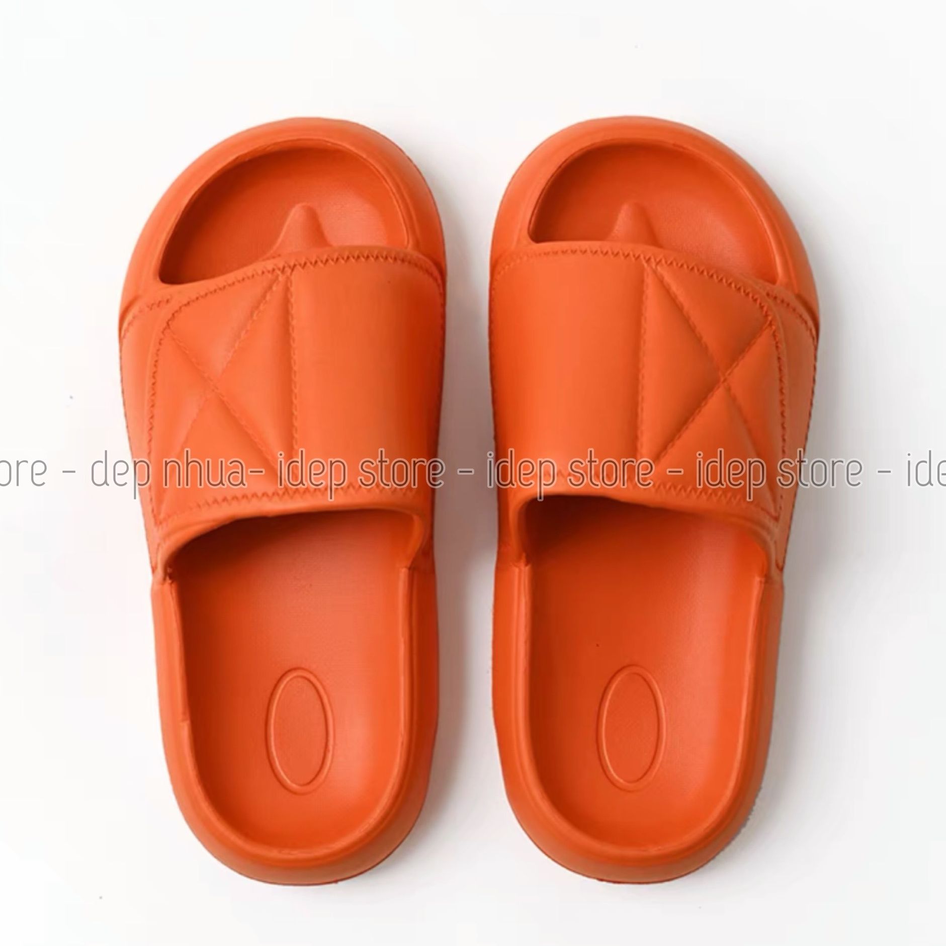 [HCM]Dép bánh mì nữ quai ngang chữ X cao 3cm siêu nhẹ - iDep DL092