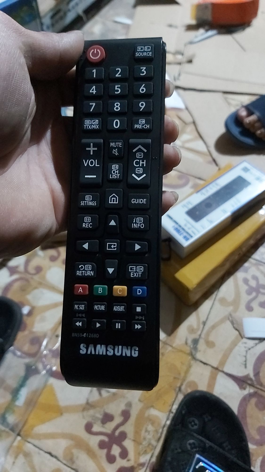 điều khiển tivi sam sung ngôi nhà zin