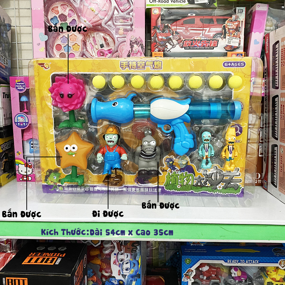 Đồ Chơi xe Plants vs Zombie hoa quả nổi giận