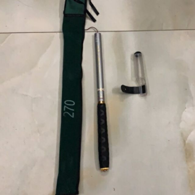 Cần câu du lịch GW Okyma thu gọn 25cm - Cần câu tay nhét cốp Okyma trắng hoặc đen