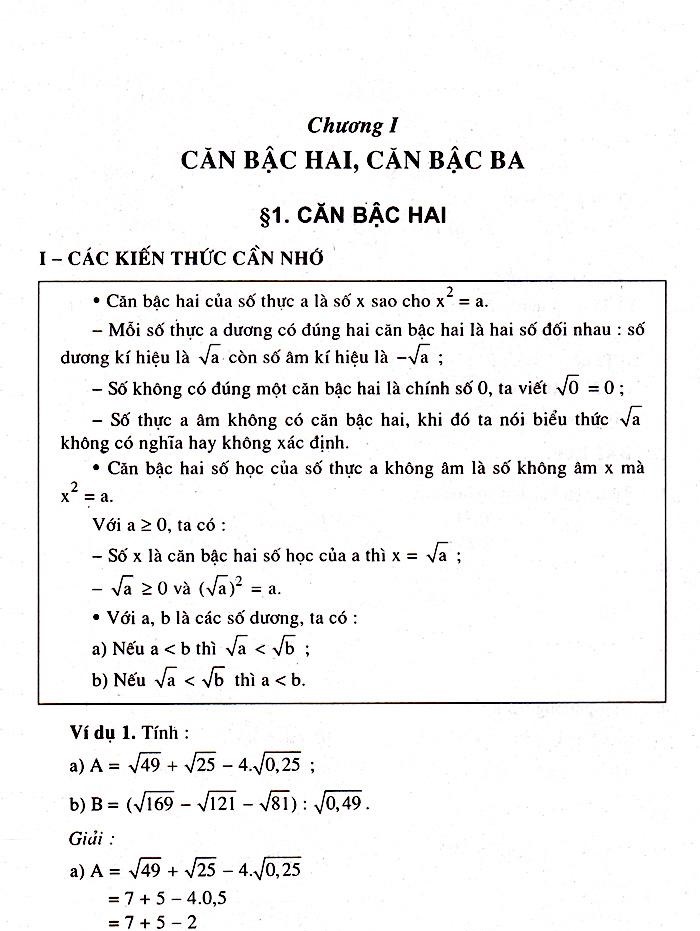 Sách Ôn tập Toán 9 - Đại số + Hình học