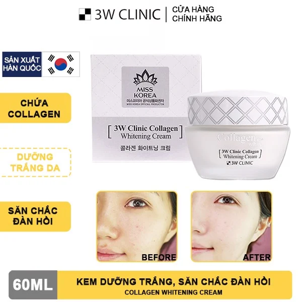 3W Clinic Collagen Whitening Cream 60ml