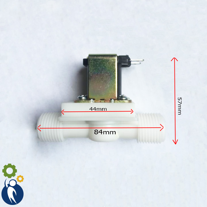 Van điện từ 24v phi 21 không áp lực nước thường đóng