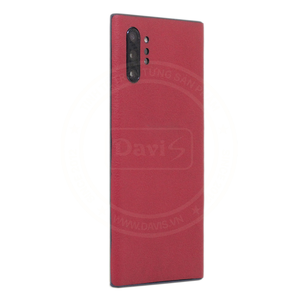 Dán da điện thoại Galaxy Note 10 Plus da bò thật cao cấp - Chính hãng Davis.