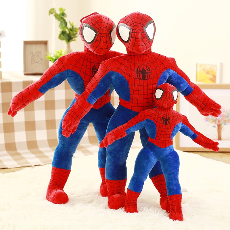 Người nhện spider man - đồ chơi thú nhồi bông siêu nhân anh hùng gấu bông gối ôm