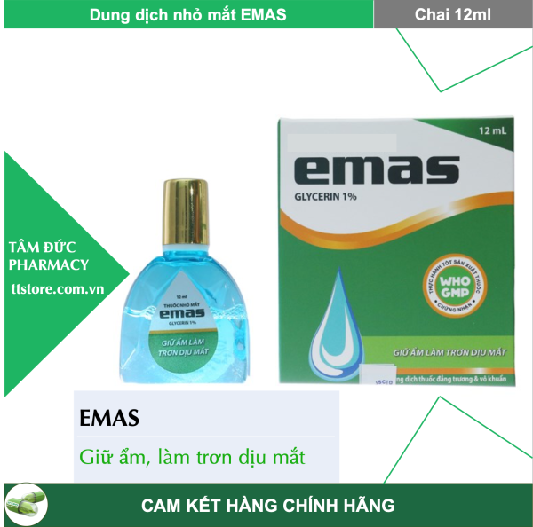[HCM]Dung dịch dưỡng ẩm mắt EMAS [Chai 12ml] giá rẻ