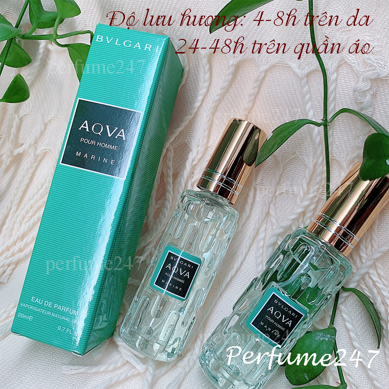 [HCM]COMBO 2 CHAI NƯỚC HOA NAM MINI AQUA 20ML