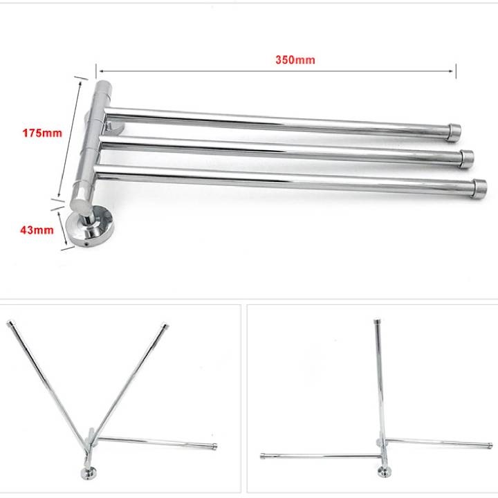[HCM]THANH TREO KHẮN INOX 201- 3 THANH