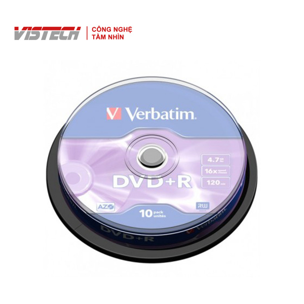 Bảng giá Đĩa Verbatim DVD+R 4.7GB 16X 10k Spinndle Phong Vũ