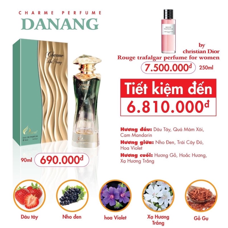 Nước Hoa Tỉnh Thành DANANG 90ml goodcharmee