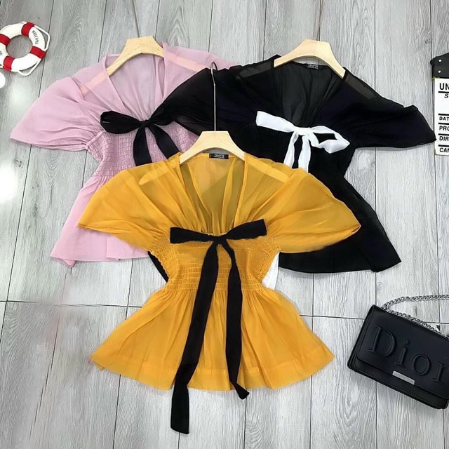 [HCM]Áo Nhún Nơ Bigsize 55-90Kg (Có Size)