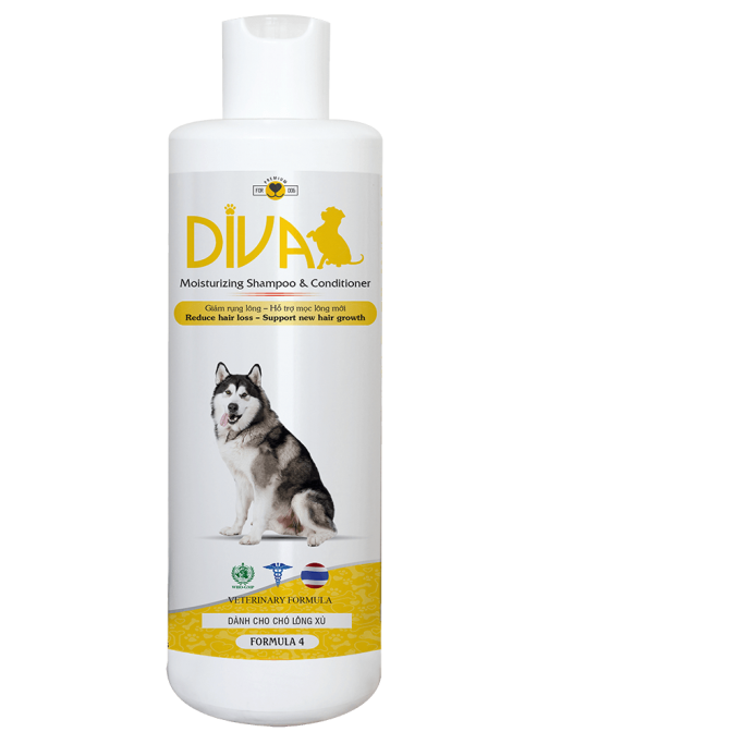 [HCM]Sữa tắm cho chó DIVA màu vàng 400ml