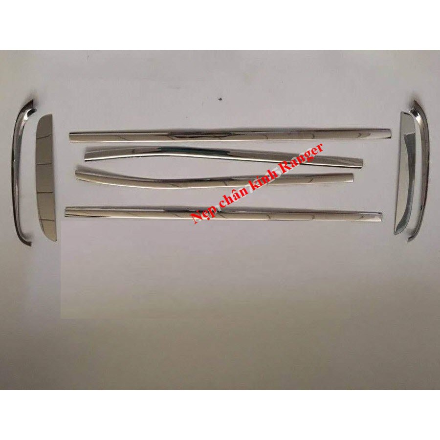 Nẹp Inox Chân Kính Và Cột C Ford Ranger
