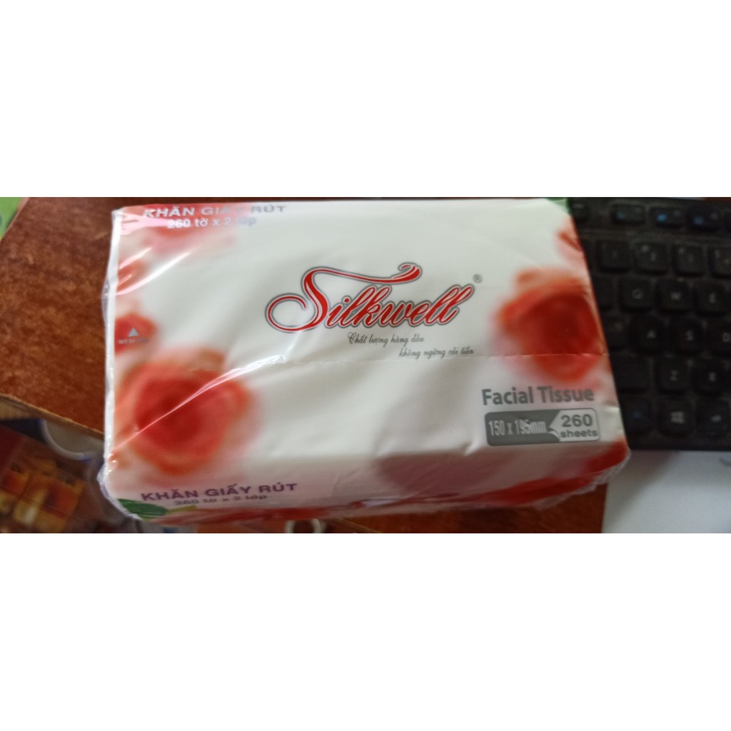 COMBO 5 CUỘN GIẤY ĂN SILKWELL - Giấy Silkweii Hồng