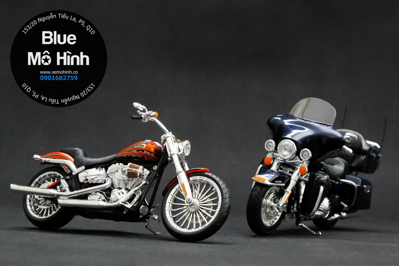 Blue mô hình | Mô hình xe mô tô Harley Davidson Electra Glide UL 1:12