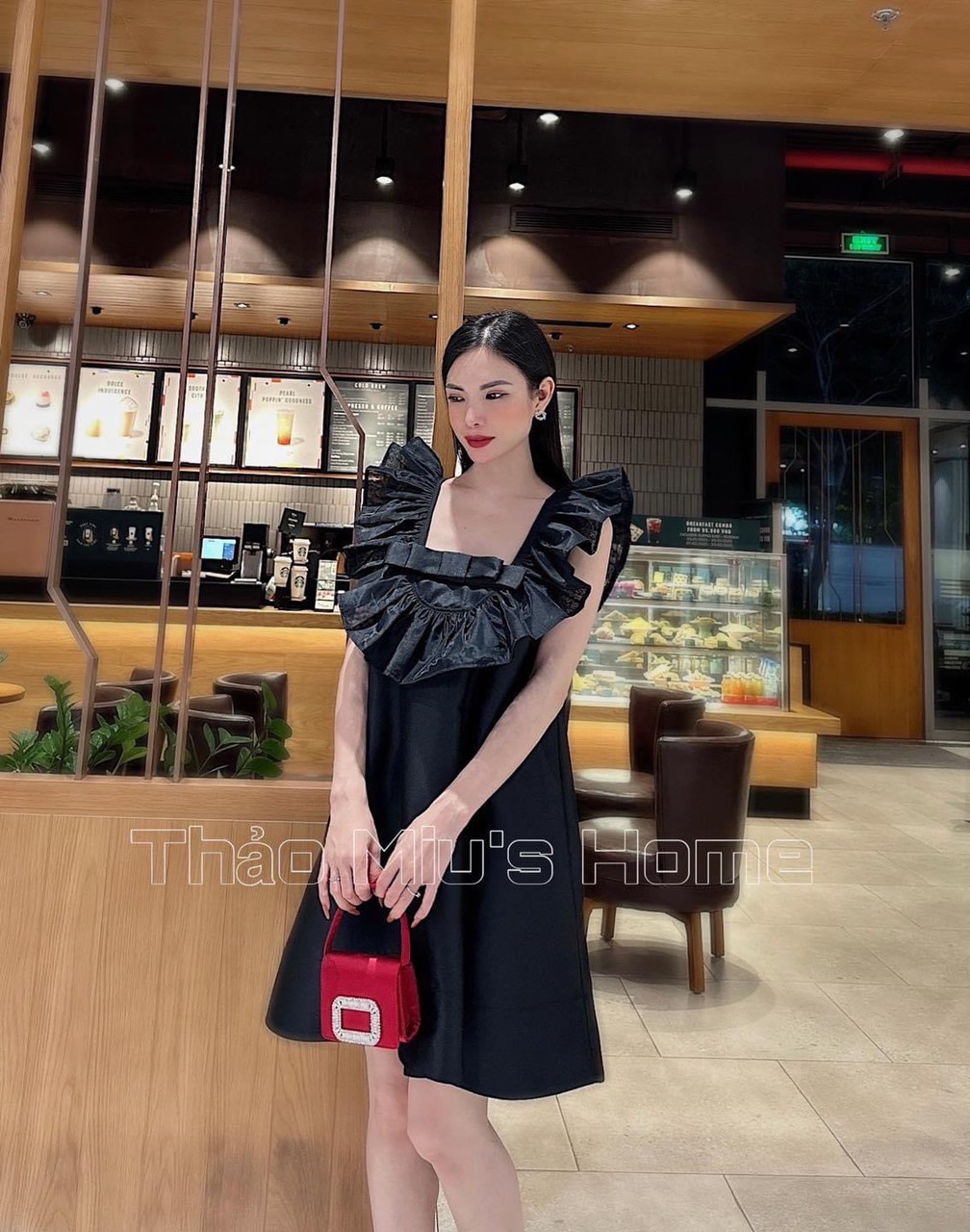 Đầm nữ babydoll phối cổ bèo siêu xinh hot trend, Đầm babydoll công chúa cánh tiên tiểu thư kết nơ bèo, Đầm babydoll bèo vai xếp ly ngang ren ngực dáng ngắn dấu quần MTB