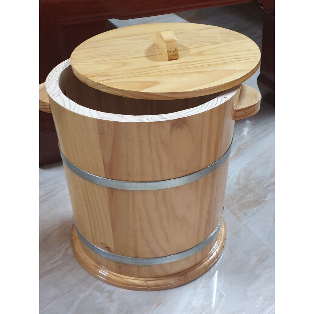 Thùng đựng Gạo gỗ thông