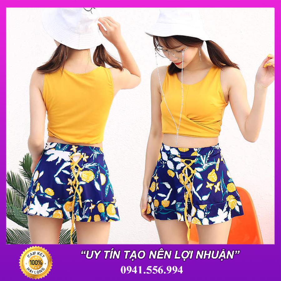 Bộ Đồ Bơi Bikini 2 Mảnh 3 Chi Tiết Trẻ Trung