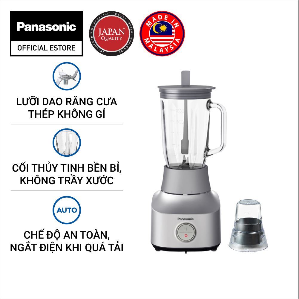 BÁO GIÁ MÁY XAY SINH TỐ PANASONIC MX-V300KRA - HÀNG CHÍNH HÃNG | Shopee Lazada Sendo Tiki mới nhất 34 Máy Xay Sinh Tố Panasonic MX-M300SRA - Xuất xứ Malaysia - Công suất 450W - Dung tích 1 lít - Cối thủy tinh 1L - Kèm cối xay 50g - Lưỡi dao thép không gỉ - Bảo Hành Chính Hãng 12 tháng