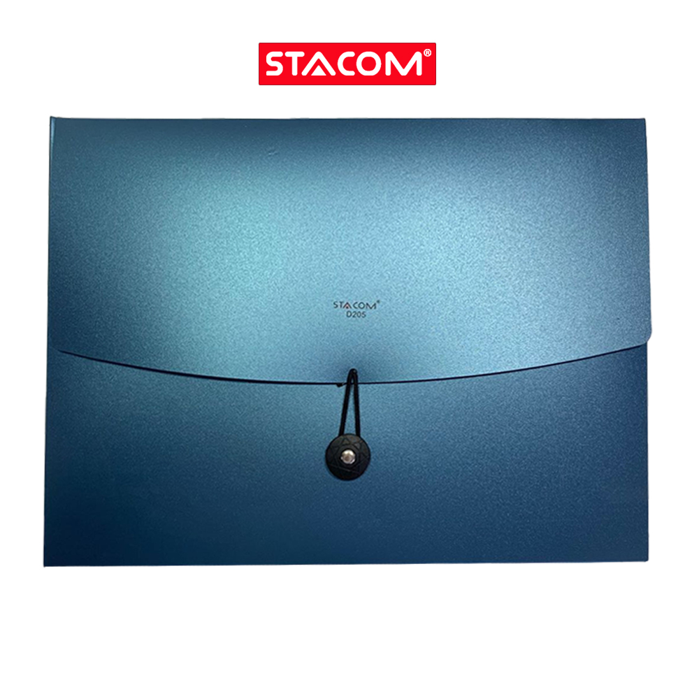 Cặp nhựa đựng hồ sơ 1 ngăn khổ a4 stacom - d205 - dạng nút dây thun
