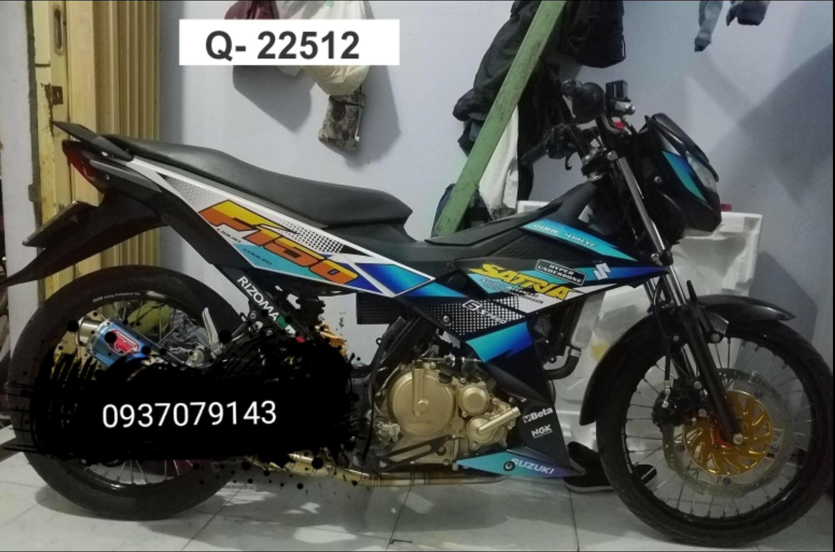 Tem rời Satria F150 dán xe trắng