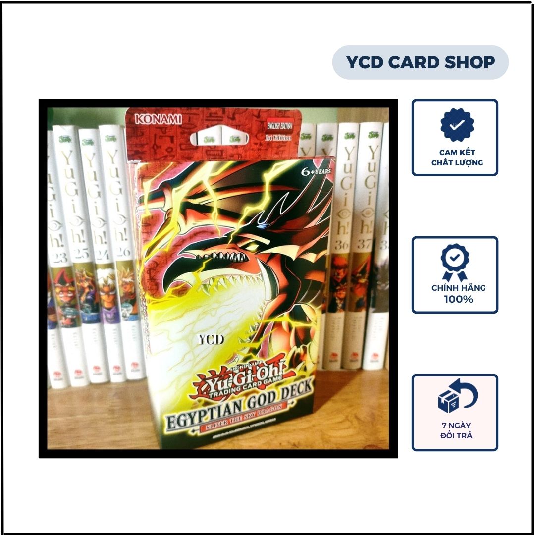 Hộp Thẻ bài yugioh chính hãng Structure deck Egyptian God Deck- Slifer The Sky Dragon