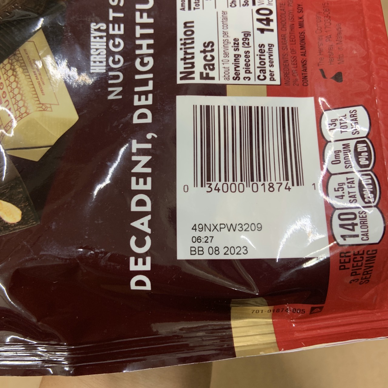 Chocolate Hershey's bịch nhỏ - EDS Hàng Mỹ