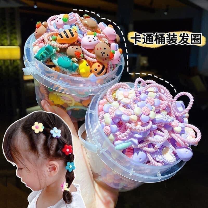Hộp buộc tóc công chúa dành cho Bé Gái,Hộp buộc tóc cute cho bé,dây buộc tóc cho bé,kẹp tóc cho bé,cặp tóc cho bé