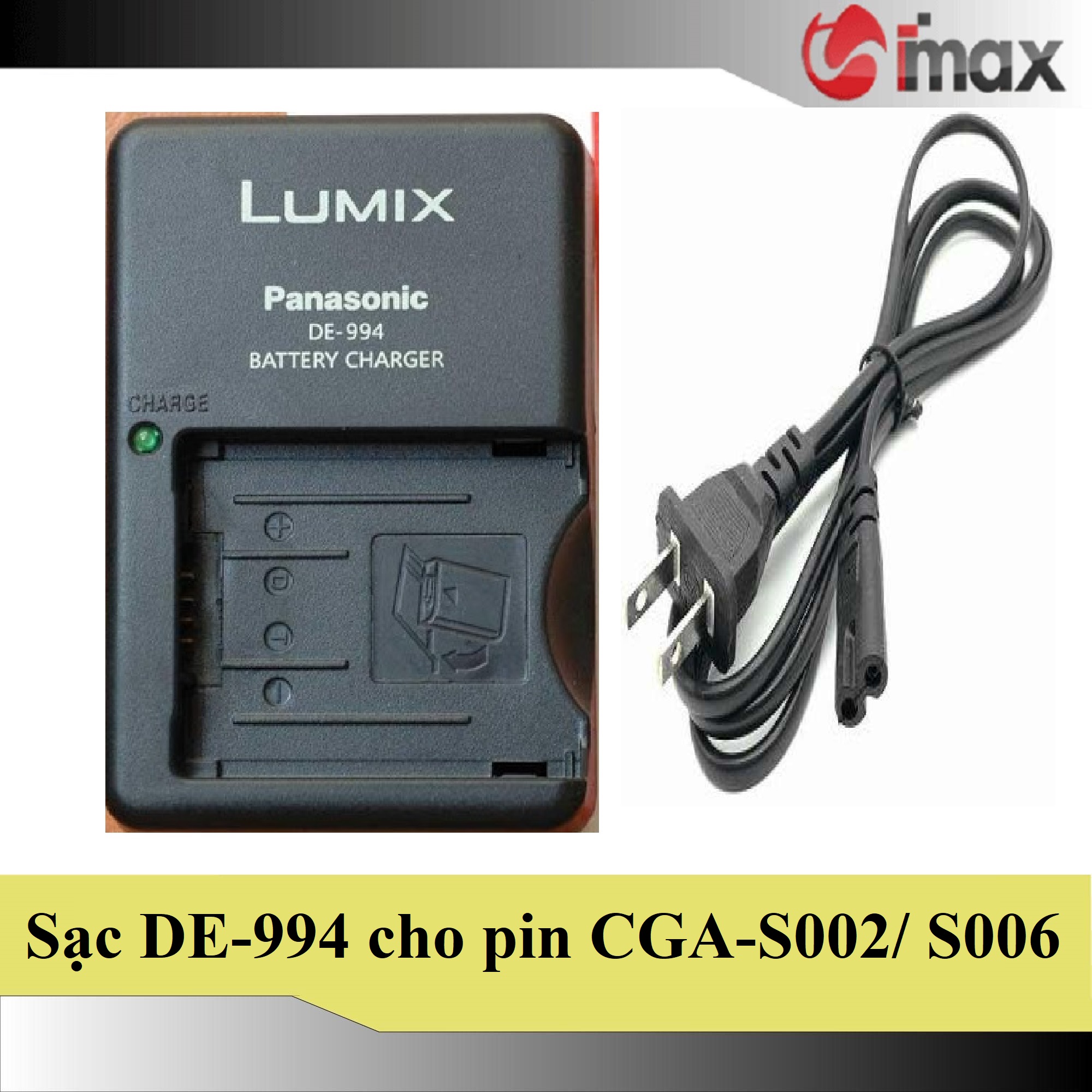 Sạc máy ảnh Panasonic DE-994 (cho pin CGA-S002/S006) - Hàng nhập khẩu