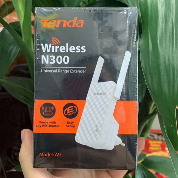 Bộ kích sóng wifi không dây Tenda A9 Bộ mở rộng sóng Wifi Tenda A9  Tenda A9 Kích sóng WiFi chuẩn N tốc độ 300Mbps Bộ kích sóng Wifi Tenda A9 Wireless N300Mbps kích sóng tenda a9 giá tốt Tháng 2, 2022 | Mua ngay