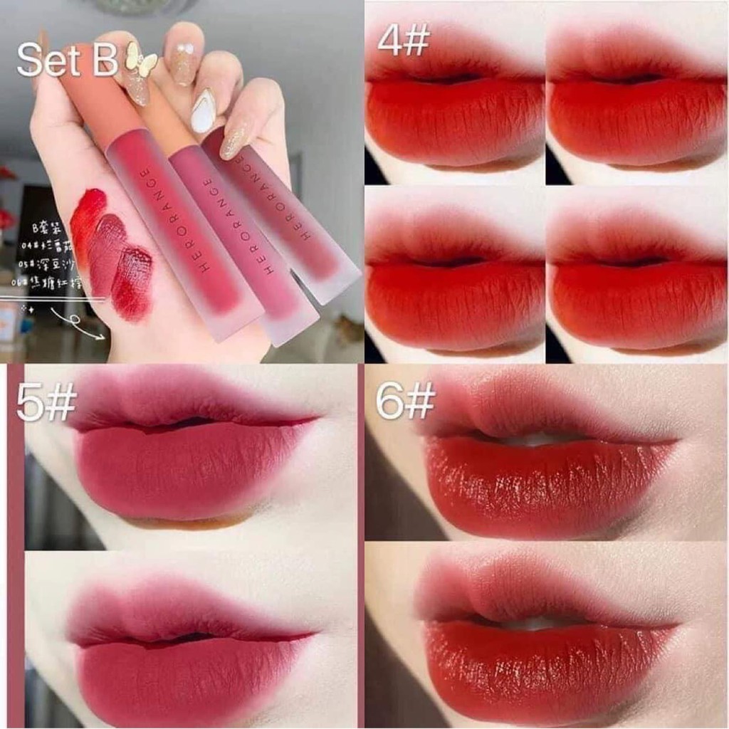 Set Son Herorange 3 Màu Siêu Xinh ( CHÍNH HÃNG )