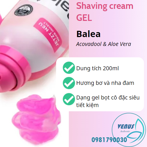 Bọt cạo lông Balea Đức toàn thân và bikini không xước không rát da 150ml & 200ml - Hàng chính hãng Đức