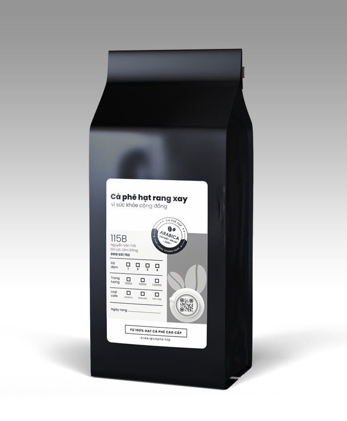 CÀ PHÊ ARABICA CẦU ĐẤT - RANG SÁNG MÀU (LIGHT - 1000GR)