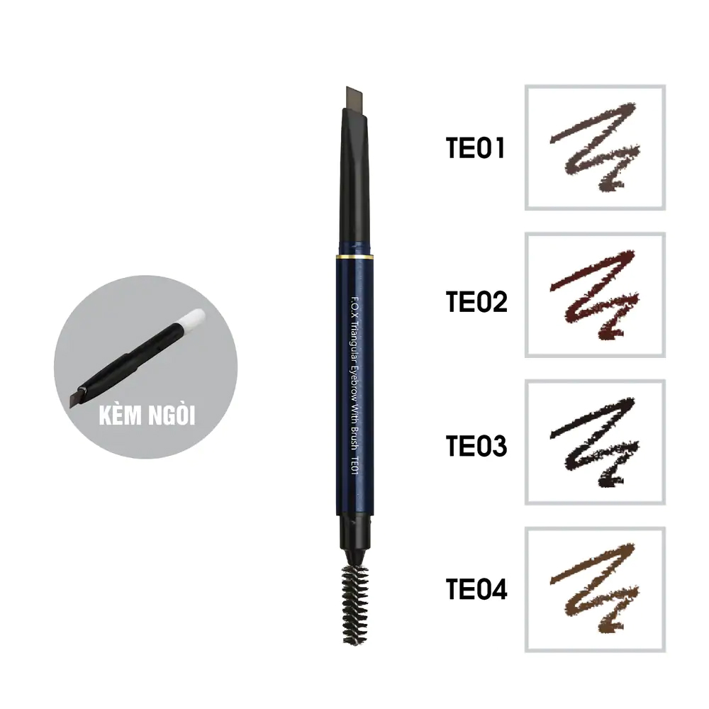 Chì Kẻ Mày F.O.X Triangular Eyebrow Đầu Tam Giác 0.5g