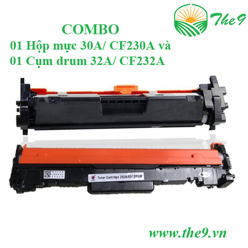 Combo hộp mực hp 30a và cụm drum 32a cho máy in hp pro mfp m227,m203dw,..hàng nhập khẩu mới 100% in đẹp rõ nét