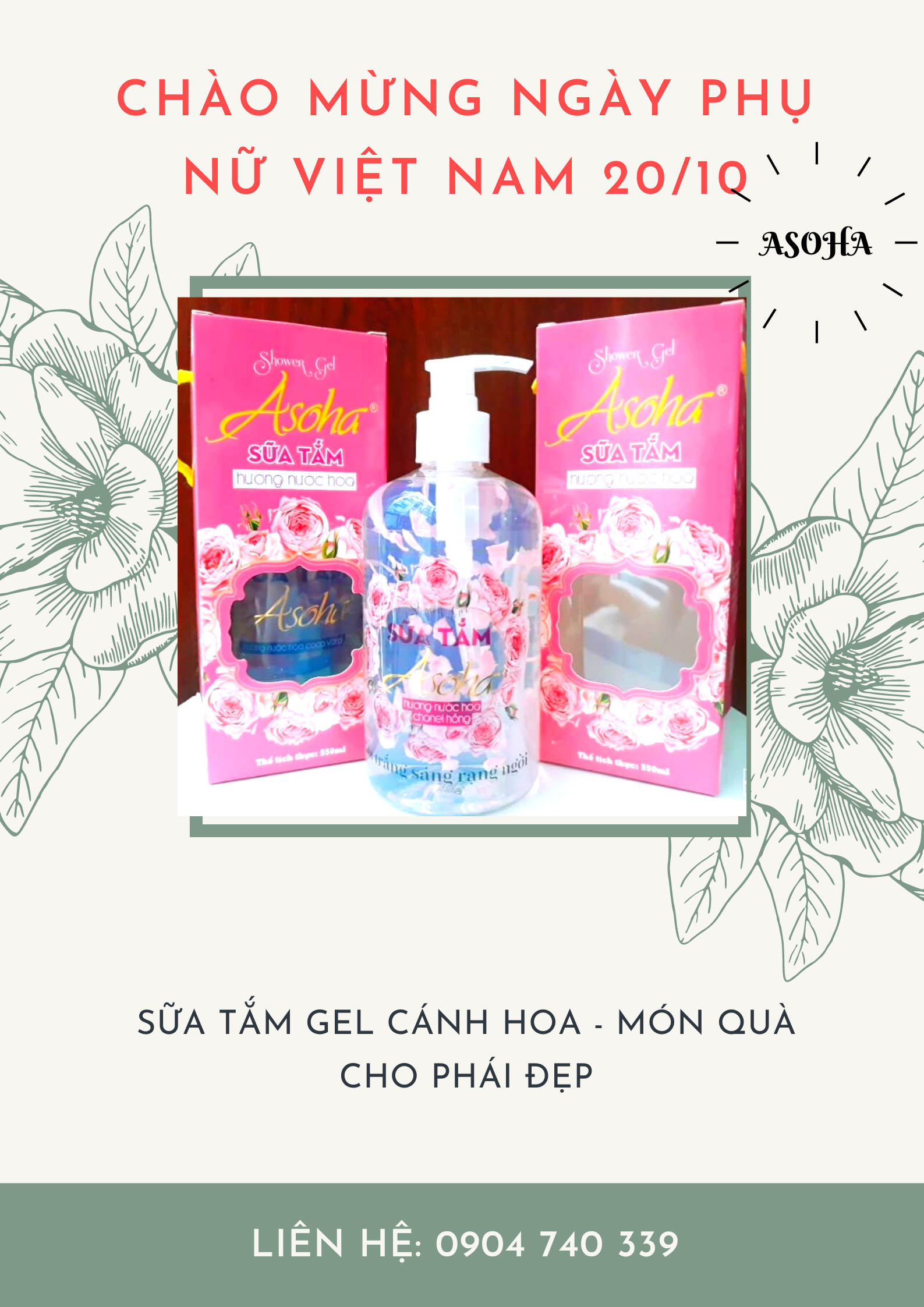 [HCM]SỮA TẮM TẨY TẾ BÀO GEL CÁNH HOA