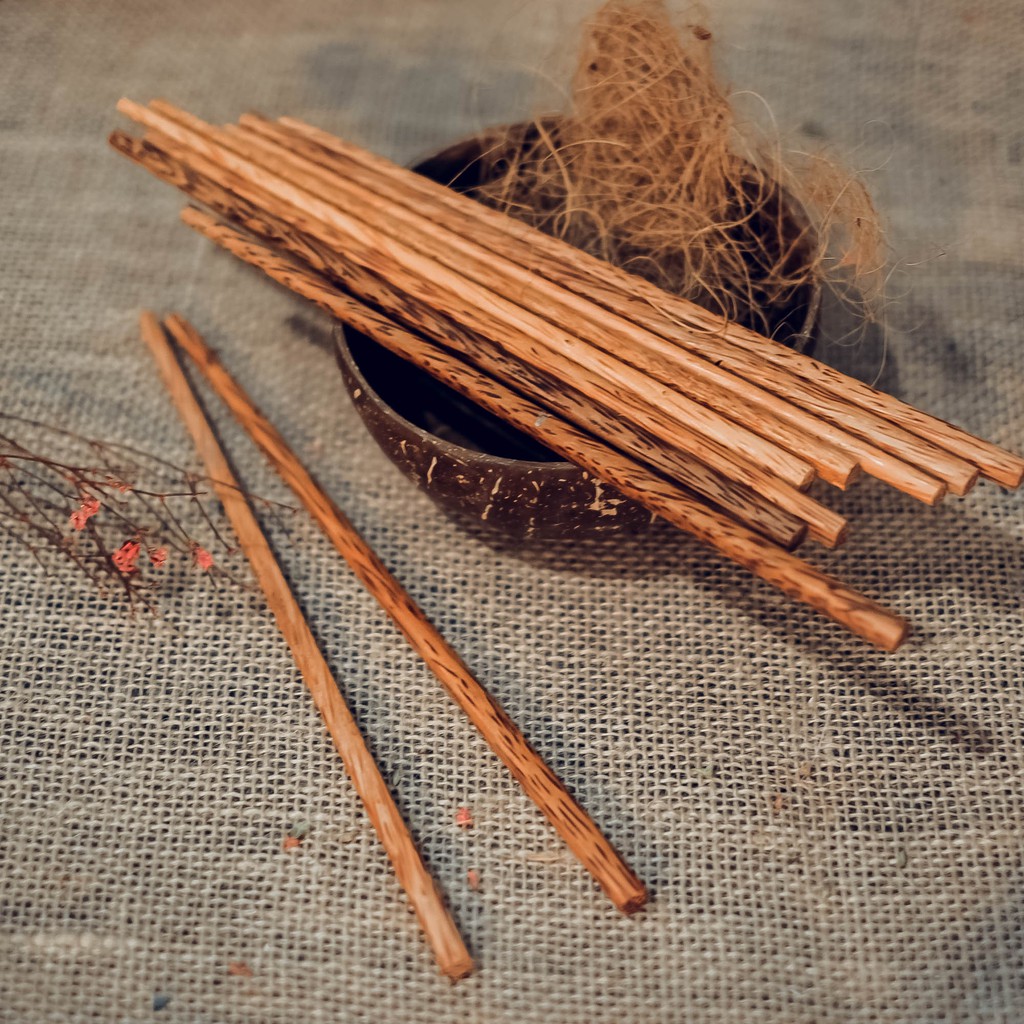 Bộ 10 đôi đũa gỗ dừa thân thiện môi trường