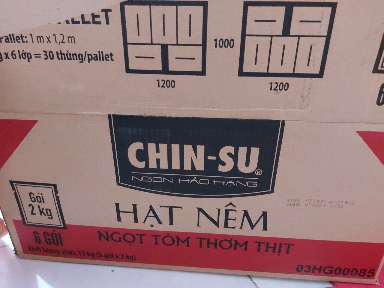 Hạt Nêm CHINSU Ngọt Tôm Thơm Thịt Gói 2KG