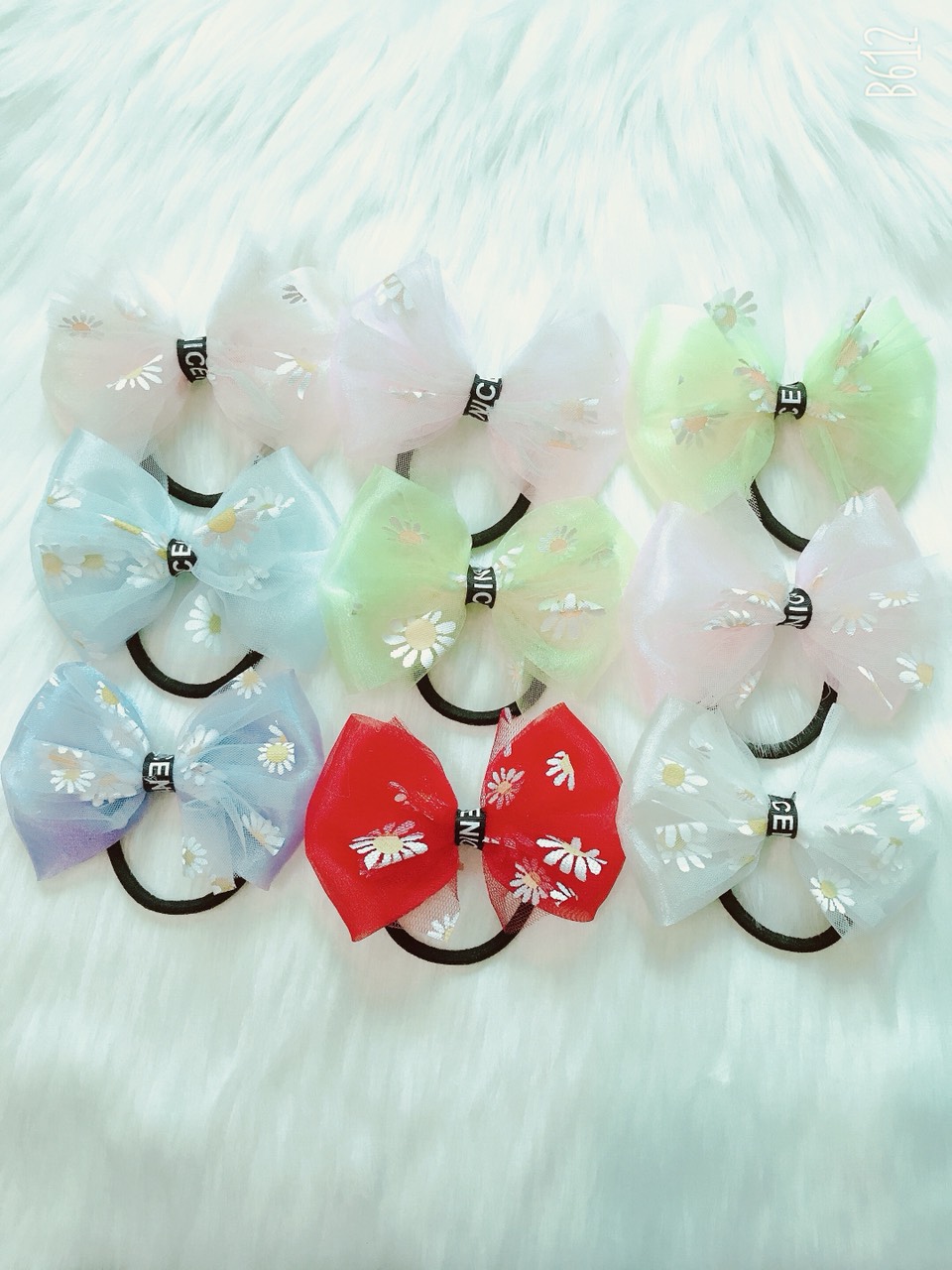 Sét 2 dây cột tóc nơ voan xinh yêu