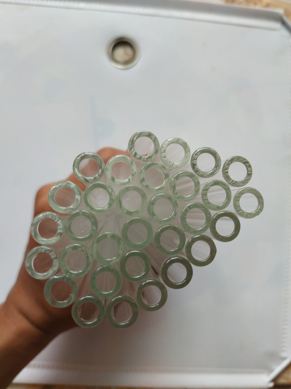 20 Ống thủy tinh phi 6 borosilicat 1.1mm dài 20cm loại tốt,thủy tinh loại tốt đừờng kính 6mm