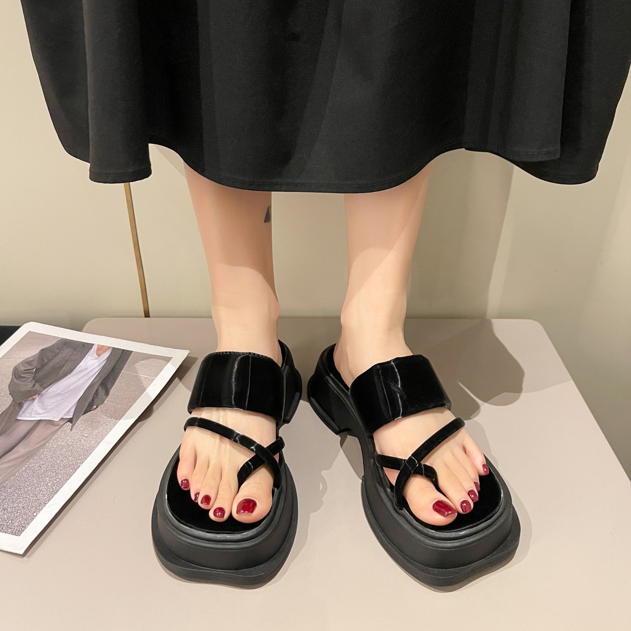 Dép Xỏ Ngón Minna 5,5CM Hàng Siêu Đẹp