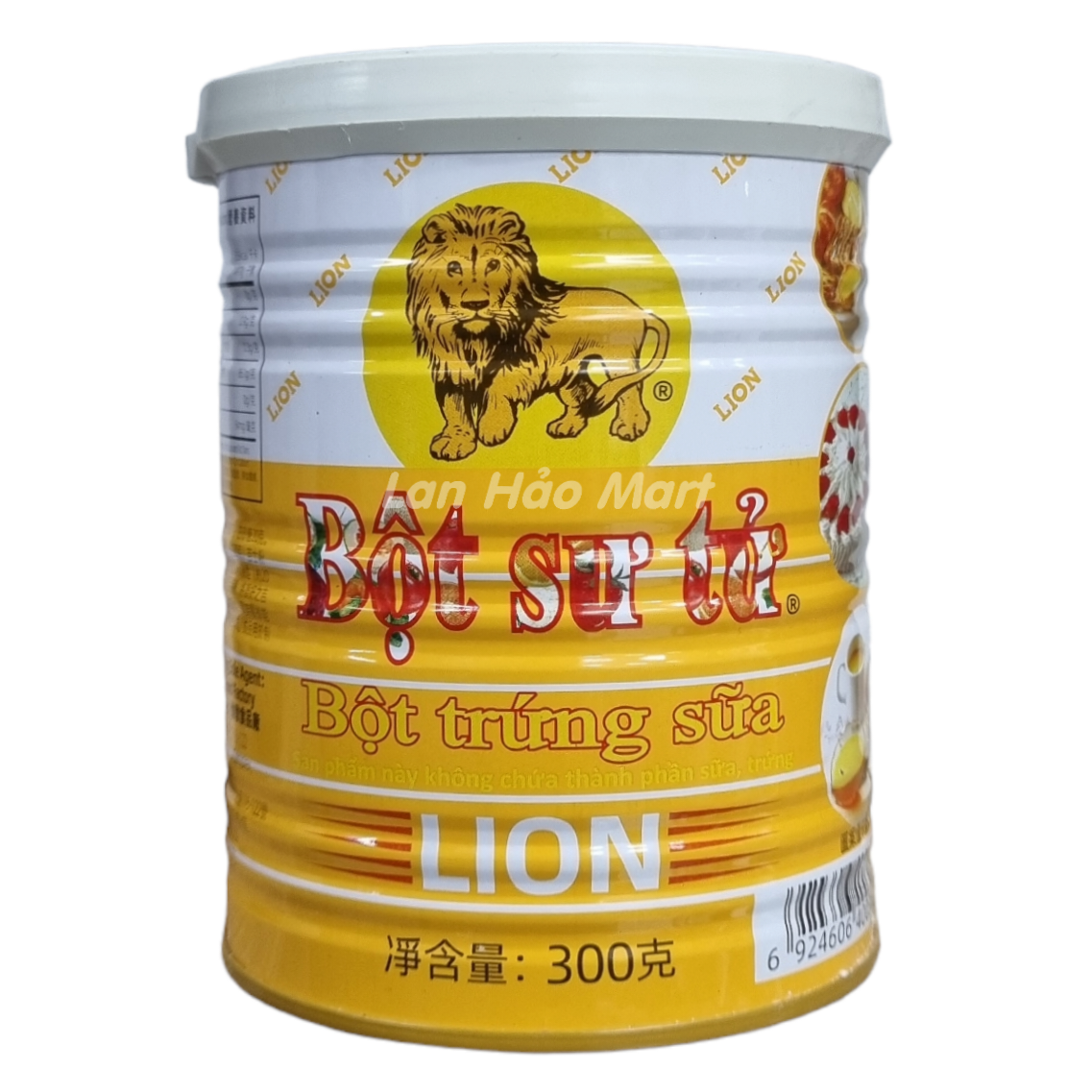 Bột Sư Tử, Bột Trứng Sữa. Bột Lion Custard Powder EUFOOD Lon 300g