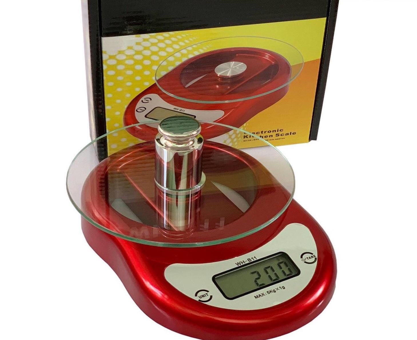 Cân điện tử nhà bếp 5kg mặt kiếng - cân điện tử wh-b11
