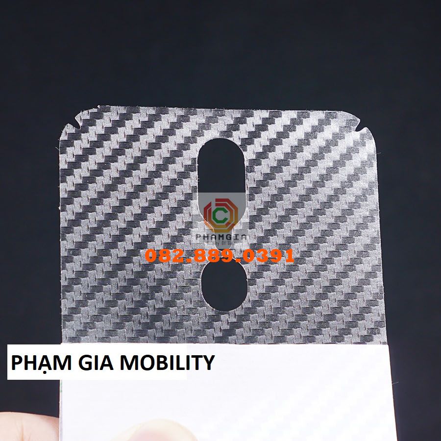 Miếng dán mặt lưng skin carbon Oppo F11/ F11 Pro