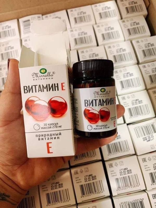 Viên Uống Vitamin E Đỏ Nga nhập khẩu