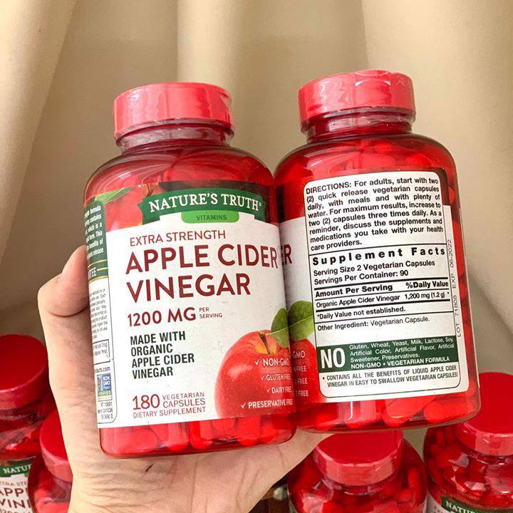 Giấm táo Apple Cider Vinegar 180 viên