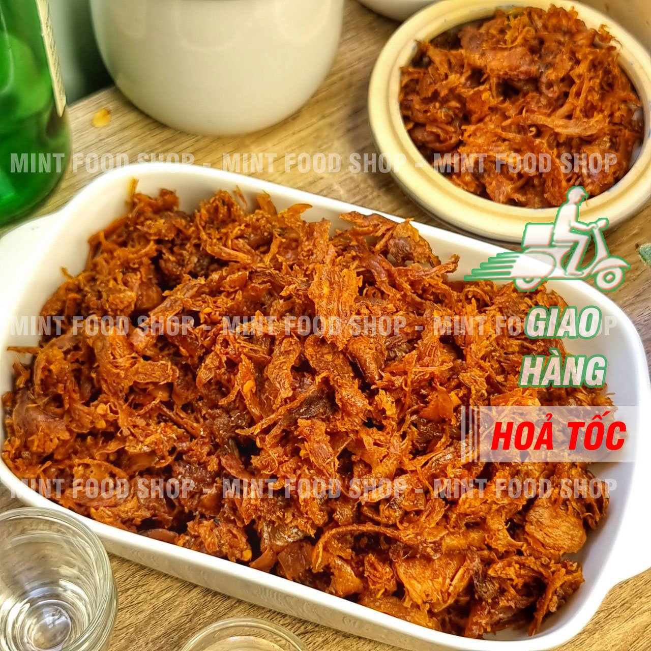 Mực sợi tẩm vị Bình Định Lon 300gram