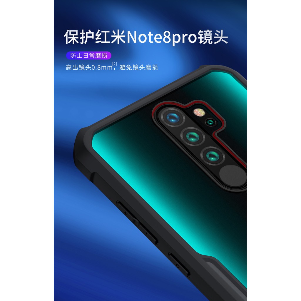 Ốp lưng XUNDD Redmi Note 13 / Note 12 / Note 12 Pro 4G,5G / Note 12 Pro Speed/ Note 12 Turbo / Poco X5 , Măt lưng trong suốt viền tpu chống