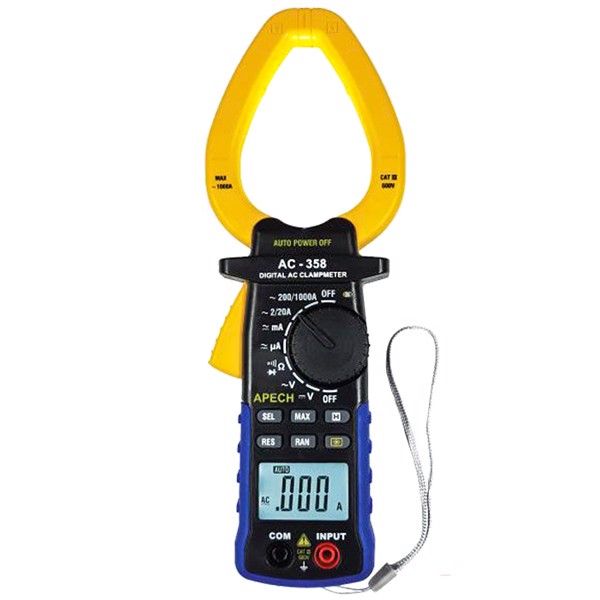 [Hcm]Ampere Clamp Meter for Measuring Ac Current Apech Ac-358 (1000A)